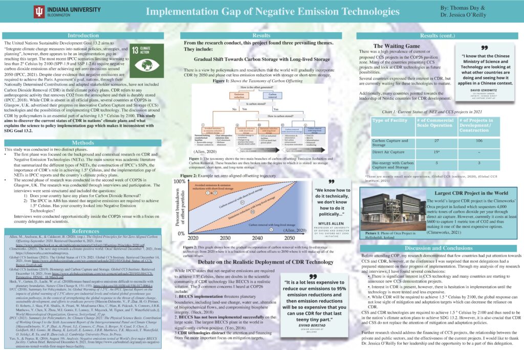 Research poster on Implementation Gap of NETs